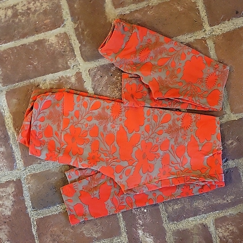 Lularoe Mom and Me Leggings OS S/M fall floral